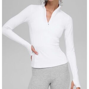 Alosoft 1/2 Zip Rapid Pullover - White